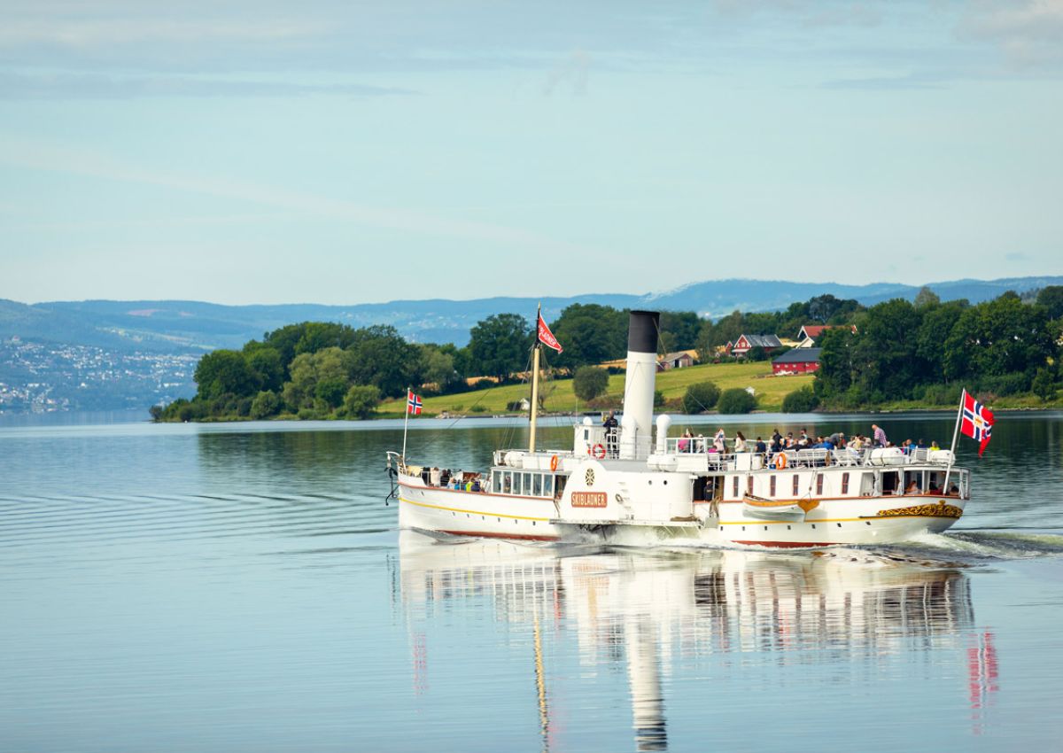 Foto av båten Skibladner på Mjøsa