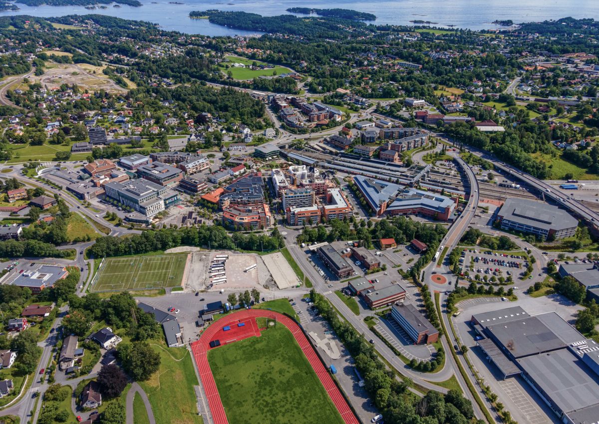 Flyfoto Asker sentrum