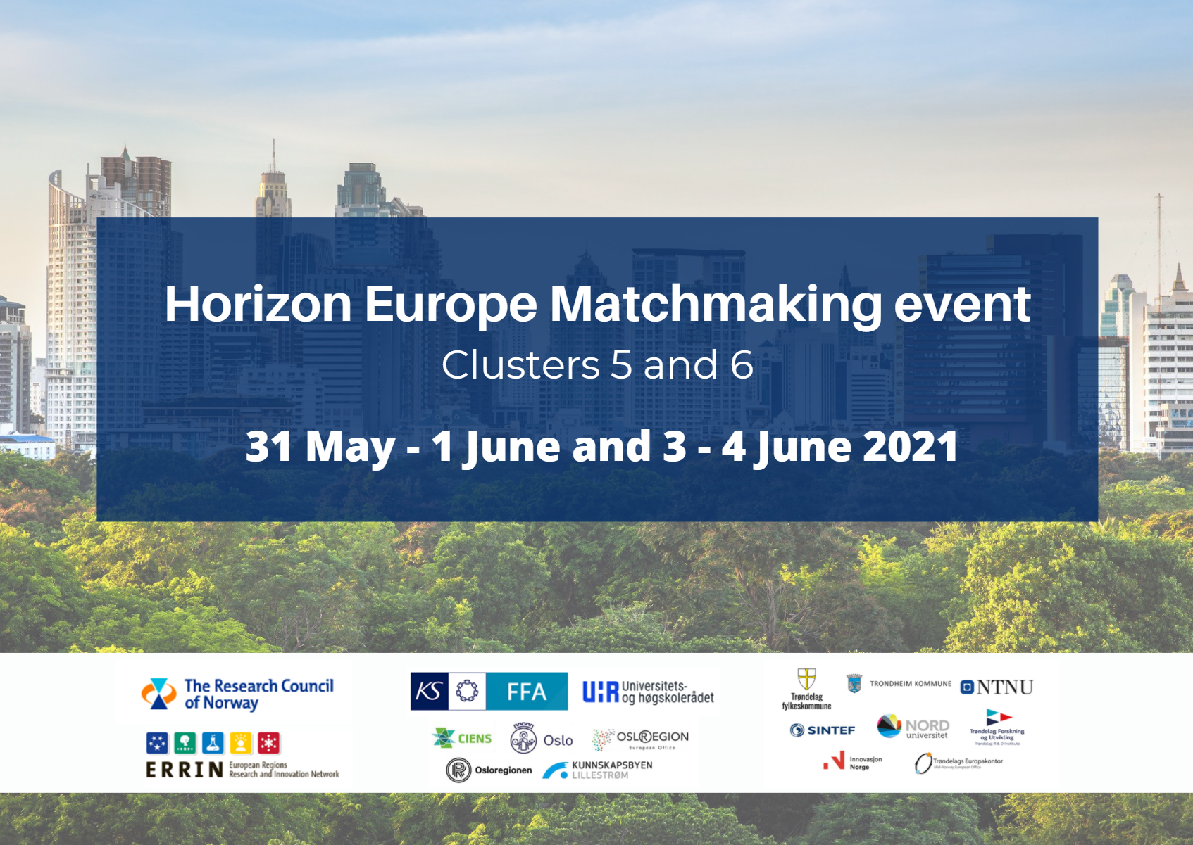 Vi inviterer til europeisk matchmaking - Horisont Europa Klynge 5 & 6